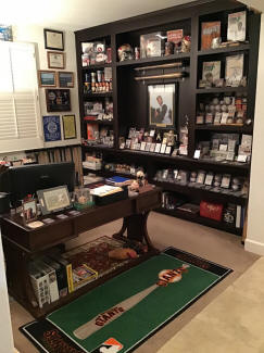Roberto Clemente Baseball Memorabilia room Display