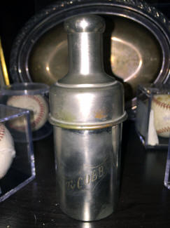 Ty Cobb's personal Whiskey Flask baseball memorabilia