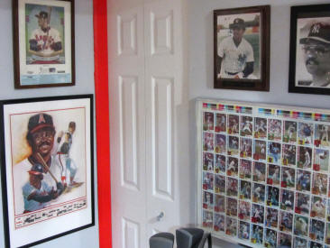 Reggie Jackson Baseball Memorabilia Collection display room