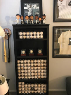 Yankees Memorabilia room display