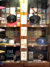 Baseball memorabilia collectors showcase