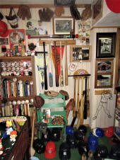 baseball memorabilia collection display