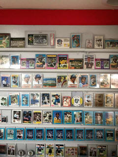 Reggie Jackson Baseball cards & memorabilia room