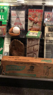 Roger Maris memorabilia display case