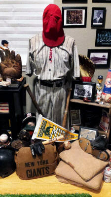 Vintage Baseball memorabilia display room