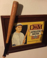 Ty Cobb D&M Advertisemet baseball memorabilia display 