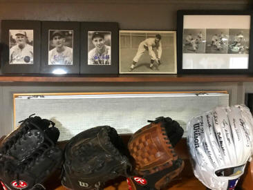 Baseball Memorabilia collection Display
