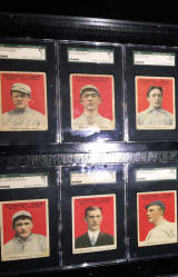 Cracker Jack baseball cards collection display room