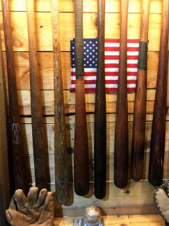 vintage Baseball Bat Collection