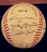 AL Baseball signed by 18 HOF players & Pete  Rose