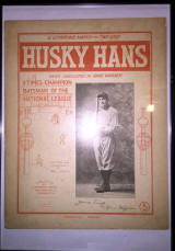 Ty Cobb Honus Wagnar autographed program display