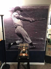 Roger Maris baseball memorabilia man cave