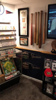 Roger Maris Baseball Bat Collection Display