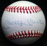 Mickey Mantle autographed baseball