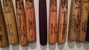 Tampa Bay Rays Game Used baseball bat memorabilia room