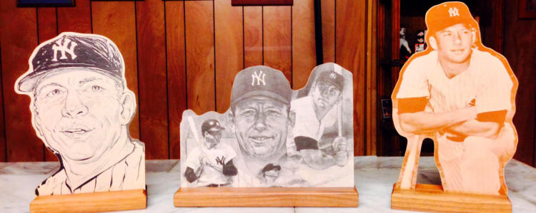 Mickey Mantle baseball memorabilia display room
