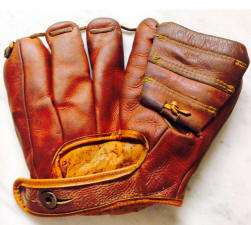 Mickey Mantle Baseball Glove memorabilia display