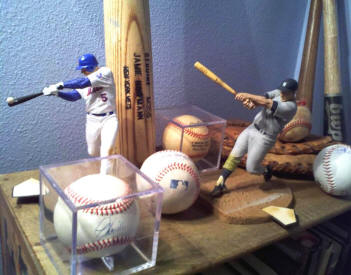 Mets Baseball Collectibles and Memorabilia display