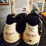 Wade Boggs signed Yankees Cleats number 12