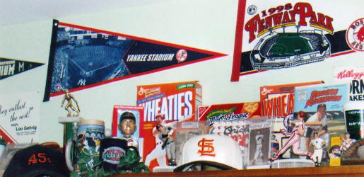 Baseball Memorabilia and Collectibles display room