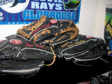 Rays Baseball Glove memorabilia colletion display