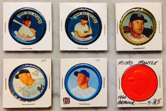 Mickey Mantle Topps Coins collection display room
