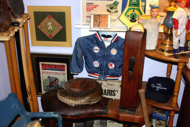 Vintage Baseball Memorabilia Display