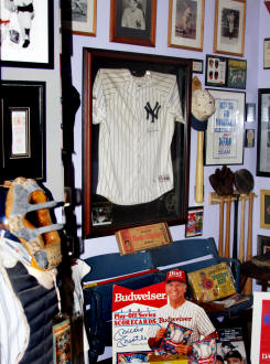 Baseball Memorabilia Mancave Display