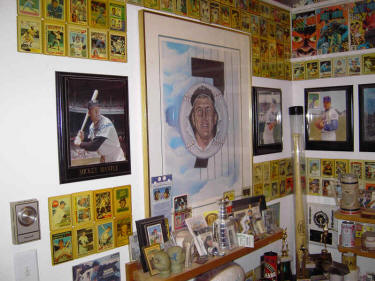 Mickey Mantle Collectors Showcase Room Display