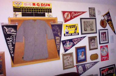 Baseball Memorabilia Showcase Room