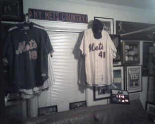 Mets Baseball Memorabilia room