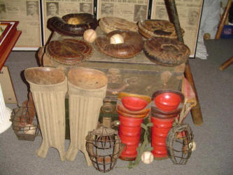 Vintage Catchers gear display