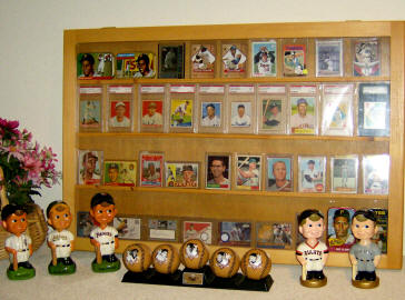 Roberto Clemente Baseball Card Collectibels Display Room