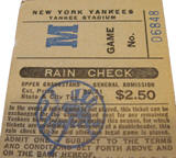 1978 Yankees General Admission Game Mo. M