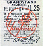 1946 Yankees Logo Ticket Stub