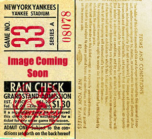 1959 Yankees Grandstand Ticket Stub