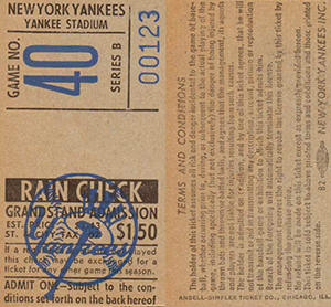 1960-1969 Grandstand Ticket Stub Dating Guide
