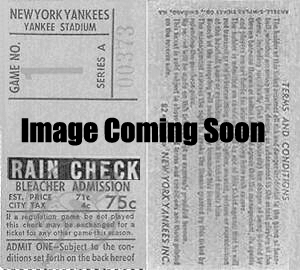 1959 Yankees Bleacher Stub