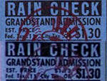 Yankees 1955 and 1958 Grandstand Ticket Font 