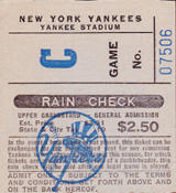 1978 Yankees General Admission Game No. C