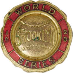 1920 Brooklyn Robins World Series Press Pin