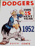 Brooklyn Dodgers 1952 yearbook