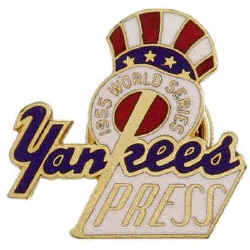 New York Yankees 1955 World Series Press Pin