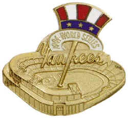 New York Yankees 1964 World Series Press pin