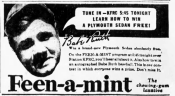 1933 Feen-A-Mint  Babe Ruth Ad