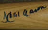 Hank Aaron Autograph sample