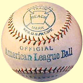 1901-1909 Reach Official American League Baseball