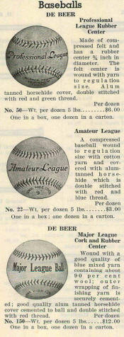 1938 deBeer Baseball Ad