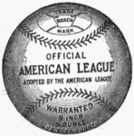 1901-1903 Reach Official American League Baseball 