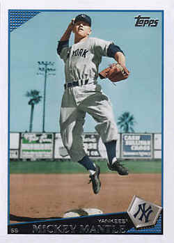 2009 Topps Card 7 Mickey Mantle